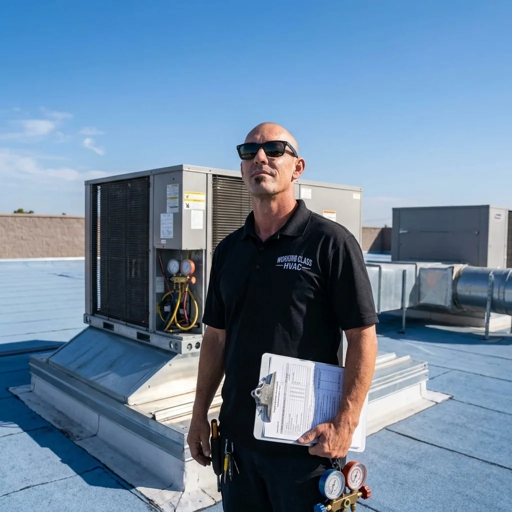 Commercial HVAC services in Lancaster and Palmdale for offices, retail centers, warehouses, and multi-tenant buildings with desert climate solutions